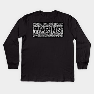 matrix warning Kids Long Sleeve T-Shirt